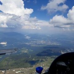 Flugwegposition um 12:54:58: Aufgenommen in der Nähe von Gemeinde Nötsch im Gailtal, Österreich in 2693 Meter